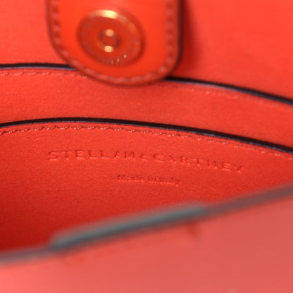 Stella McCartney Eco Alter Nappa Perforated Logo Tiny Crossbody Orange 5 of 5