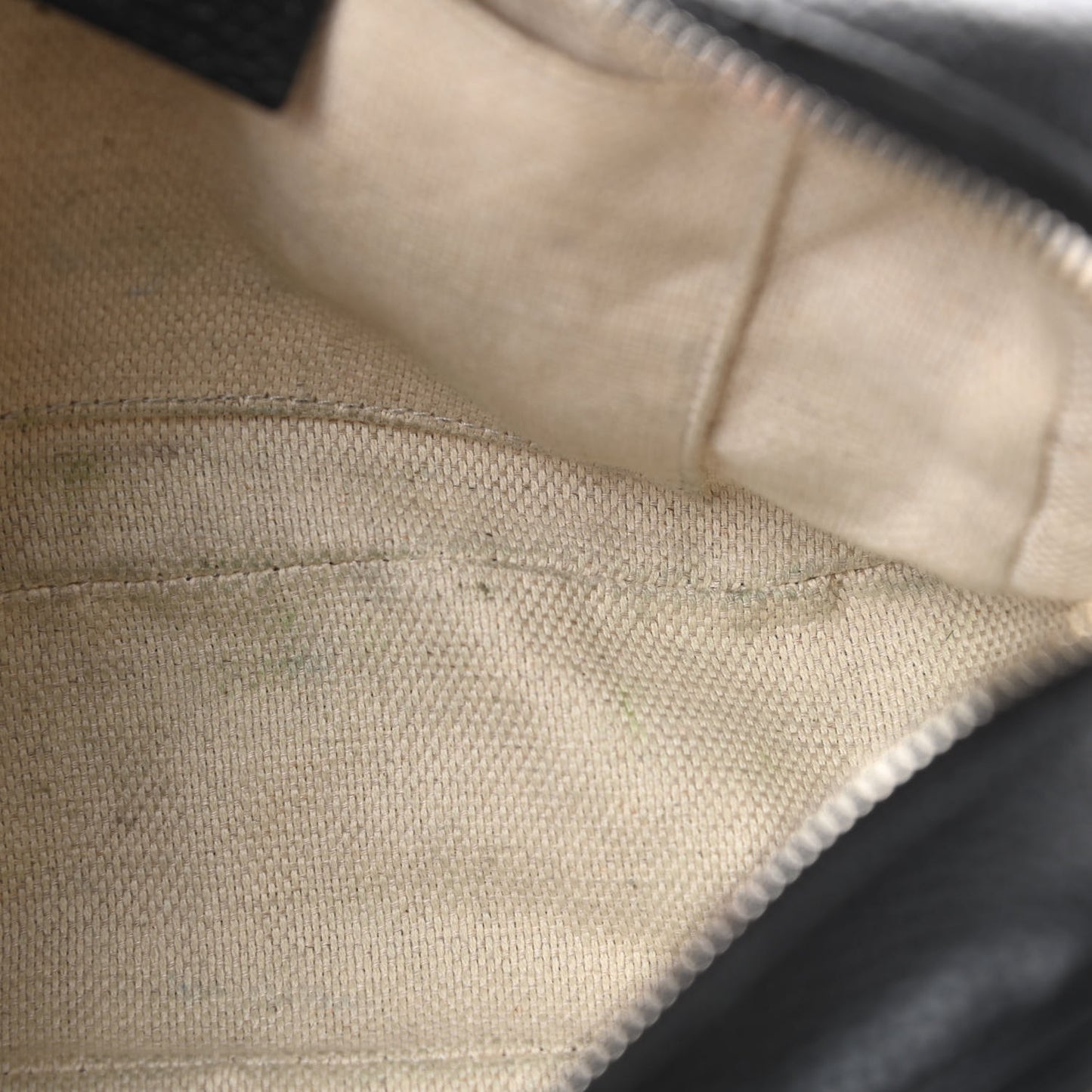 Pebbled Calfskin Small Soho Disco Bag Black