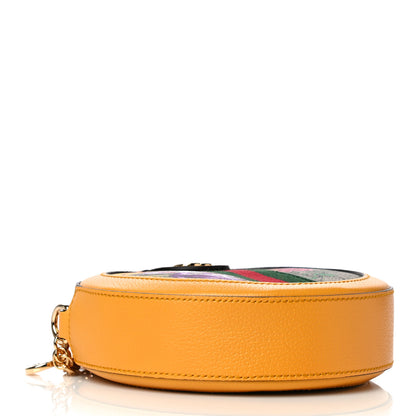 Gucci GG Supreme Monogram Flora Web Mini Ophidia Round Shoulder Bag Beige Multicolor Crop 4 of 11