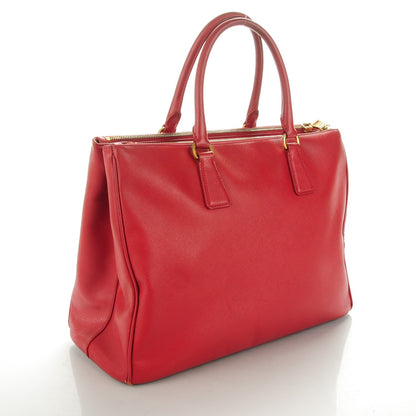 Prada Saffiano Large Galleria Double Zip Tote Fuoco 3 of 12
