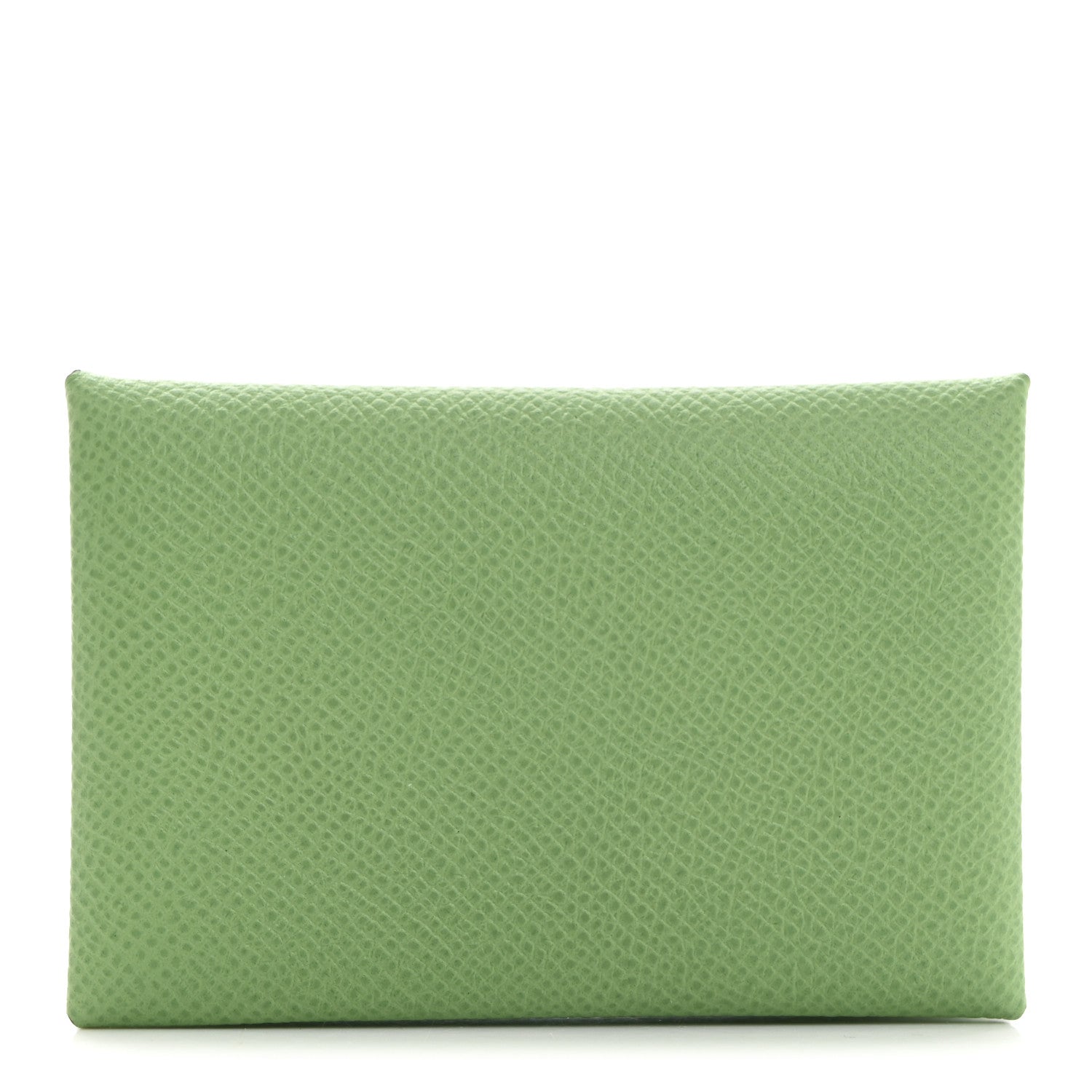Hermes Epsom Calvi Card Case Vert Criquet 1 of 8