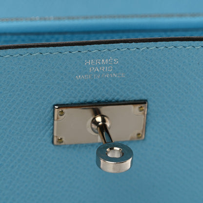 Hermes Epsom Kelly Longue Wallet Celeste 6 of 8