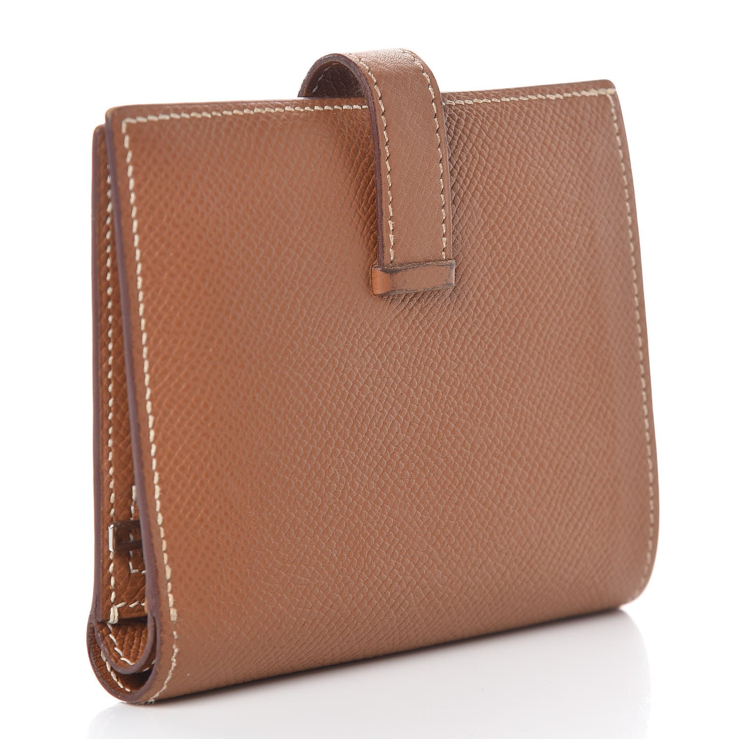 Hermes Epsom Bearn Compact Wallet Gold 3 of 7