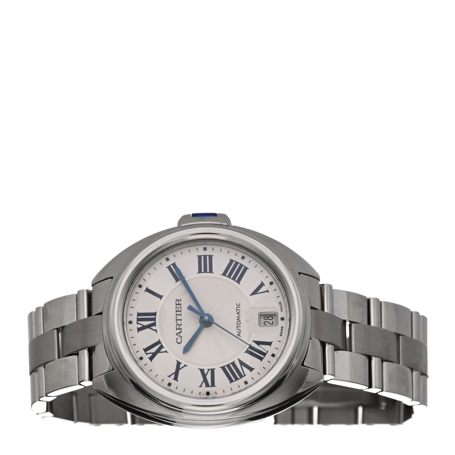 Cartier Stainless Steel 35mm Cle De Cartier Automatic Watch 2 of 5