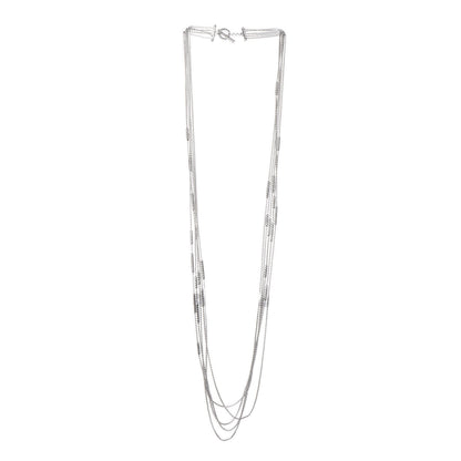 David Yurman Sterling Silver Willow Five-Row Chain Necklace 3 of 7
