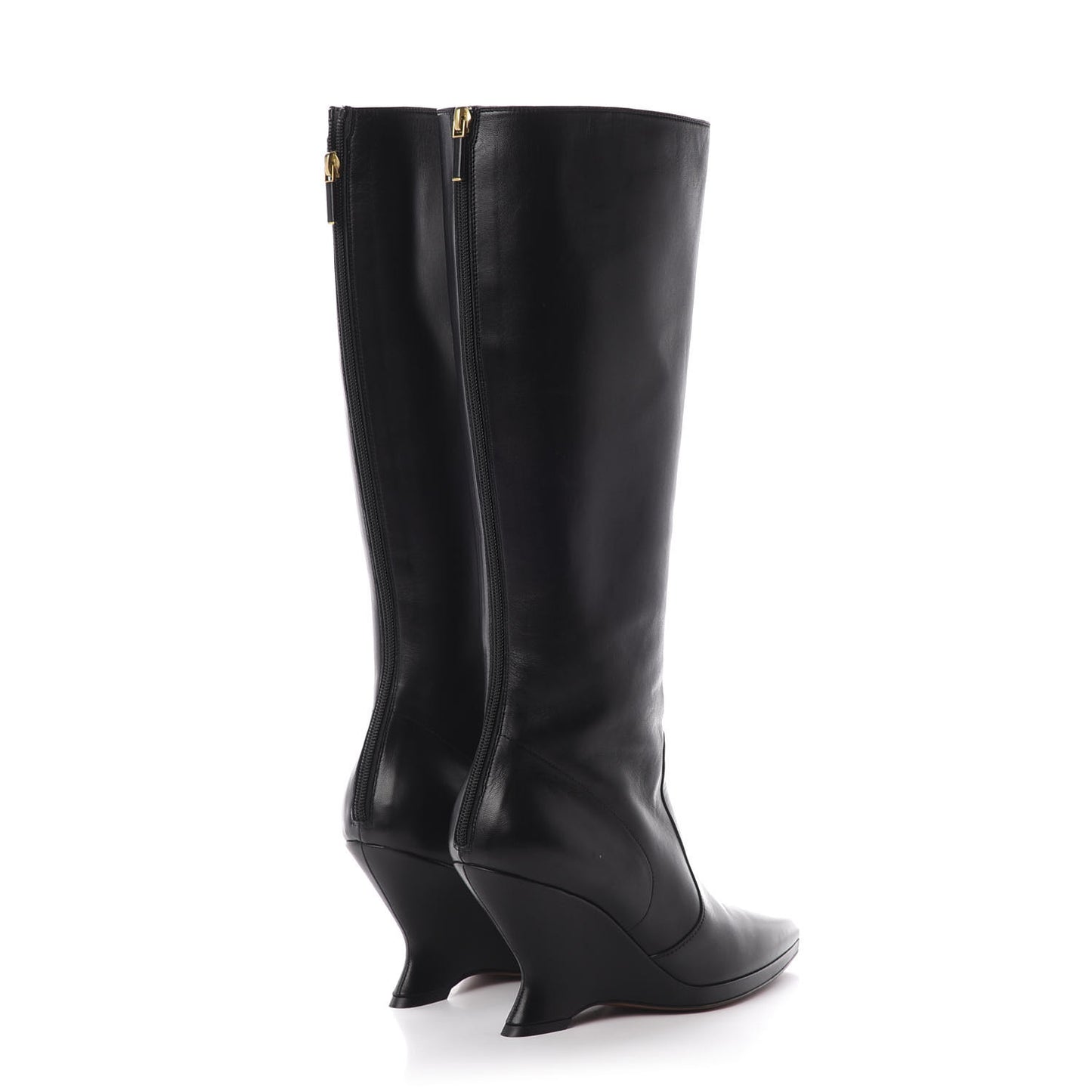 Nappa Dioretre Knee High Boots 39 Black