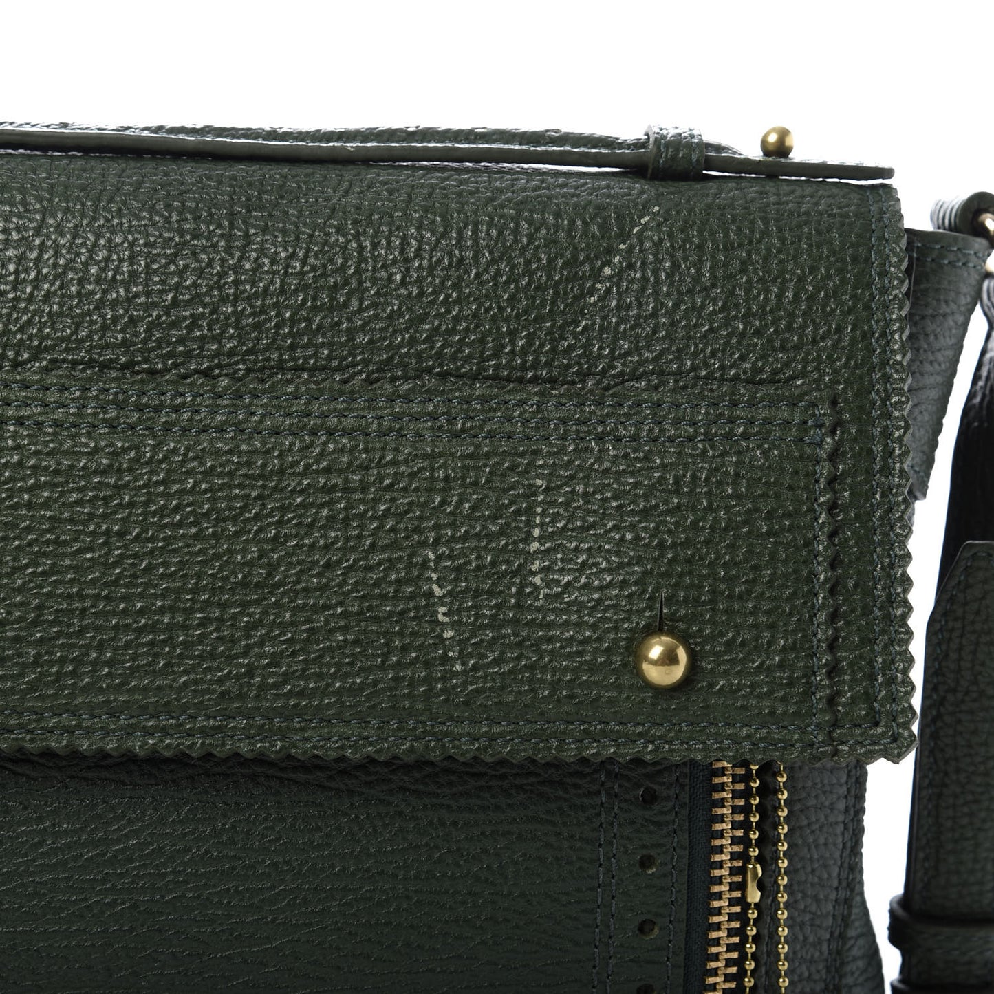 3.1 Shark Embossed Calfskin Pashli Messenger Jade