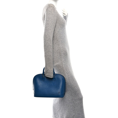 Louis Vuitton Epi Alma PM  Indigo 2 of 10
