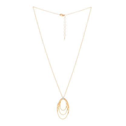Marco Bicego 18K Yellow White Gold Diamond Marrakech Onde Pendant Necklace 2 of 3
