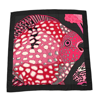 Hermes Cashmere Silk Grands Fonds Detail Shawl 140 1 of 4