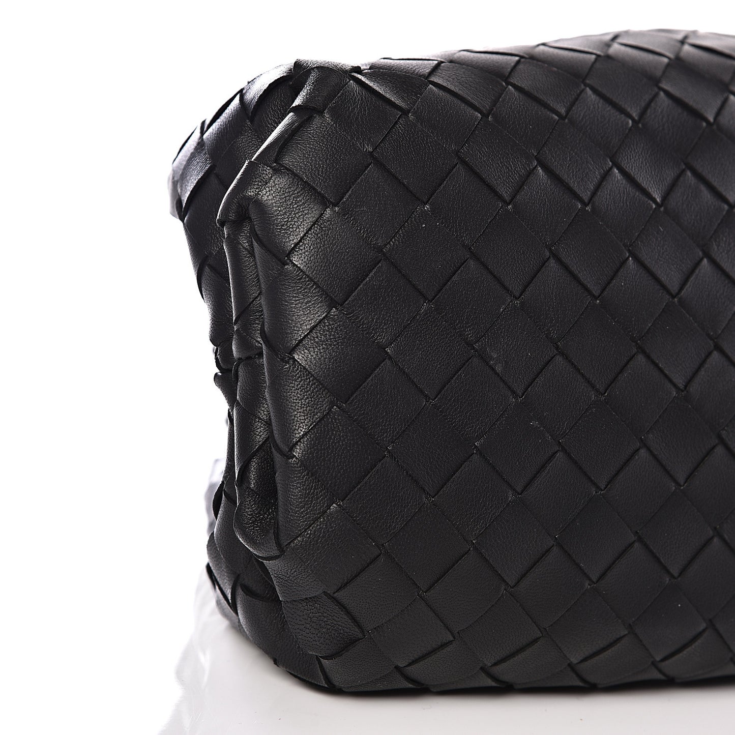 Nappa Maxi Intreccio The Pouch Oversized Clutch Black