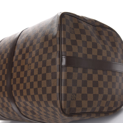 Louis Vuitton Damier Ebene Keepall Bandouliere 55 6 of 9