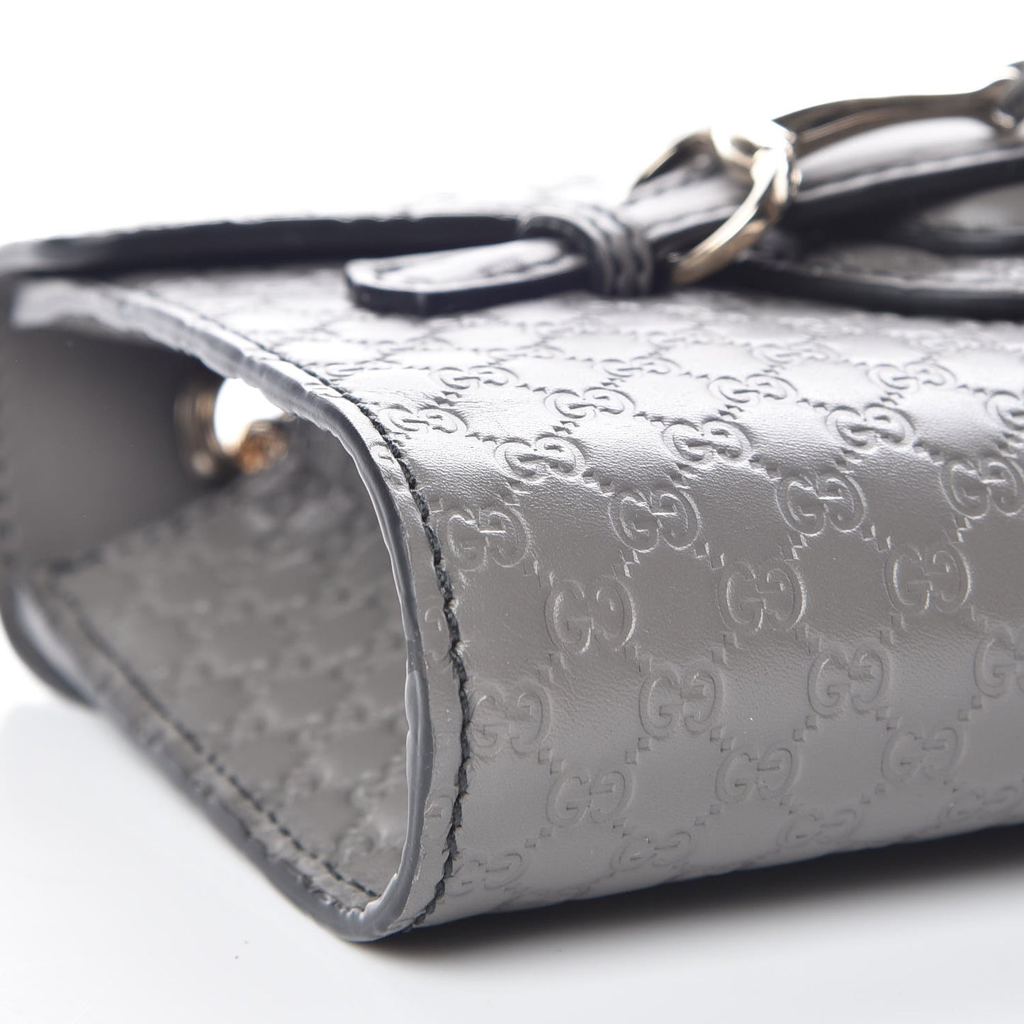 Soft Microguccissima Mini Emily Chain Shoulder Bag Loess