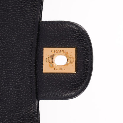 Chanel Caviar Quilted Medium Double Flap Black 6 of 11