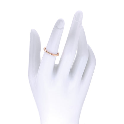 Van Cleef & Arpels 18K Rose Gold Small Perlee Ring 53 6.5 2 of 6