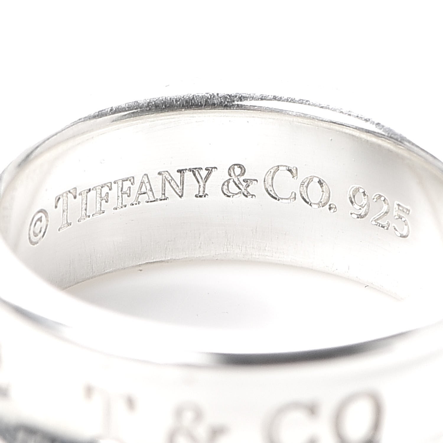 Tiffany Sterling Silver 1837 Band Ring 50 5.25 4 of 4