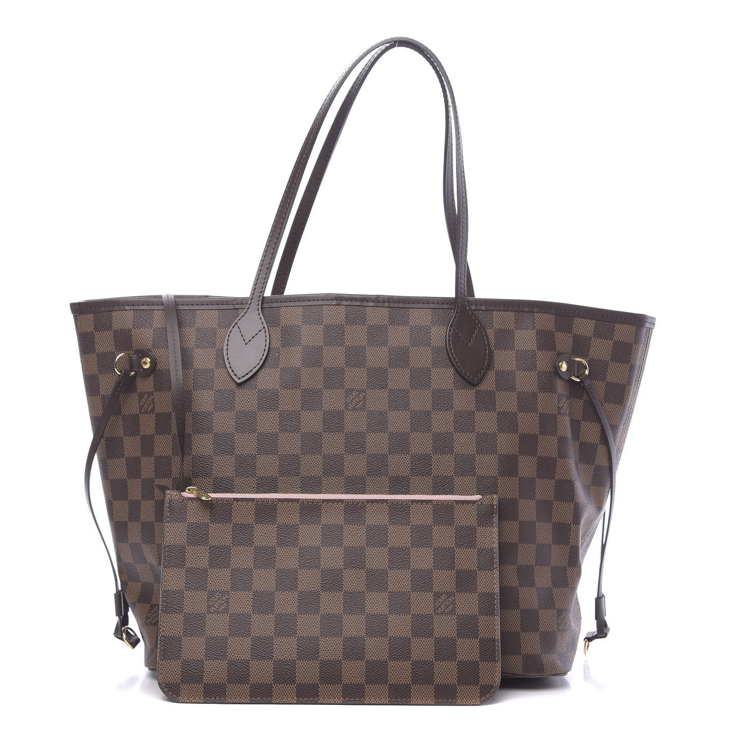 Damier Ebene Neo Neverfull MM Rose Ballerine