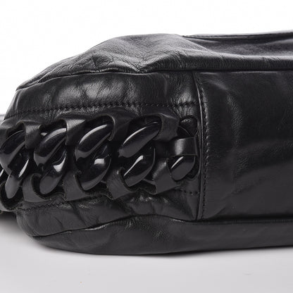 Chanel Calfskin Modern Chain Rhodoid Hobo Black 9 of 11