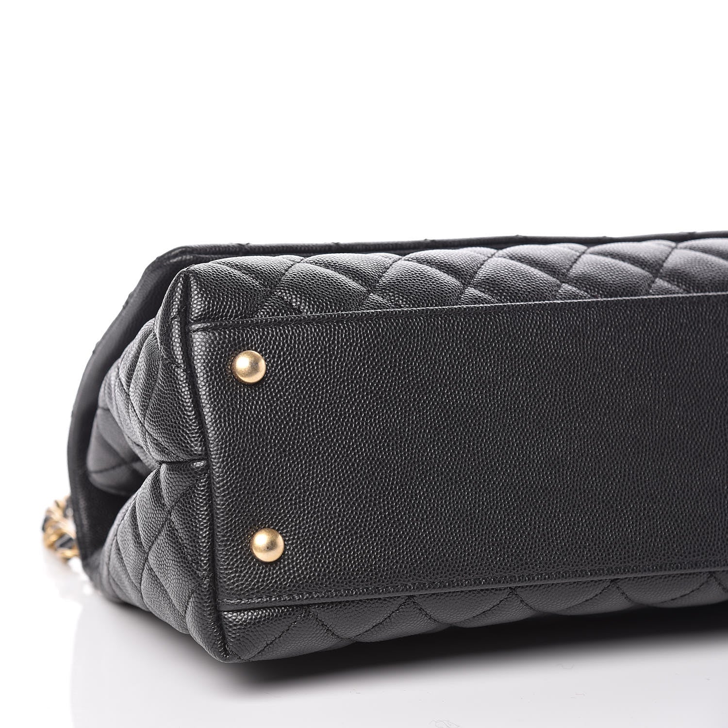 Chanel Caviar Quilted Small Coco Handle Flap Black 8 of 10