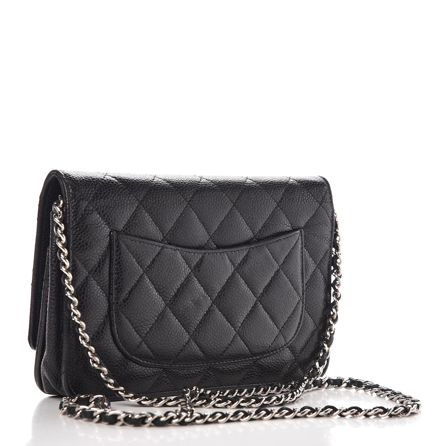 Chanel Caviar Quilted Wallet On Chain WOC Black 3 of 10