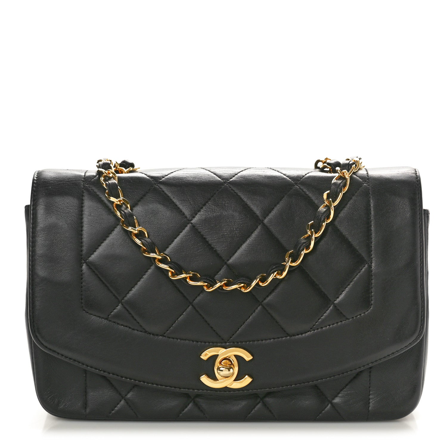 Chanel Lambskin Quilted Small Single Flap Black 1 of 11