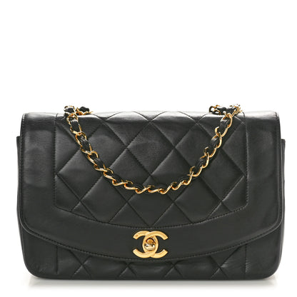 Chanel Lambskin Quilted Small Single Flap Black 1 of 11