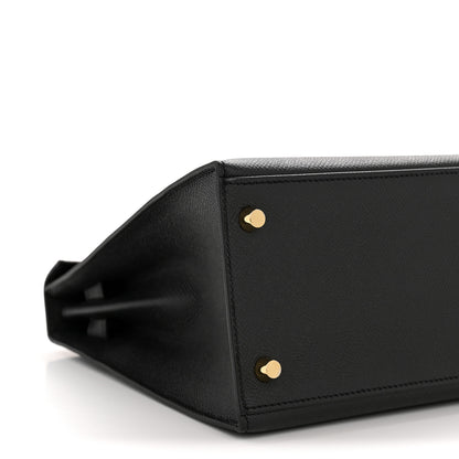 Hermes Epsom Kelly Sellier 28 Black 9 of 13