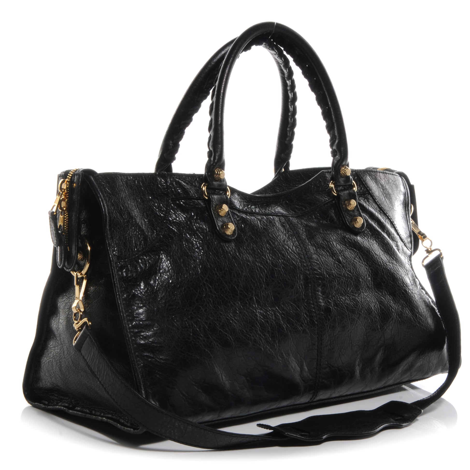 Balenciaga Agneau Giant 12 Gold Hardware Part Time Black 3 of 9