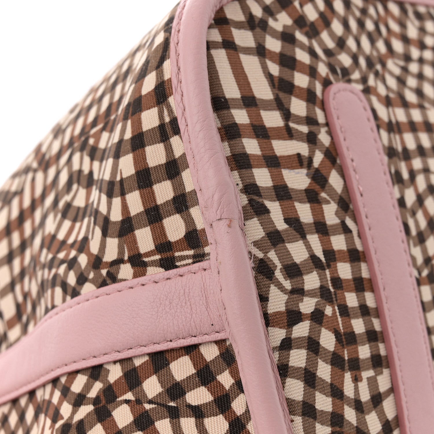 MCM Visetos Large Liz Reversible Shopper Tote Soft Pink 16 of 18