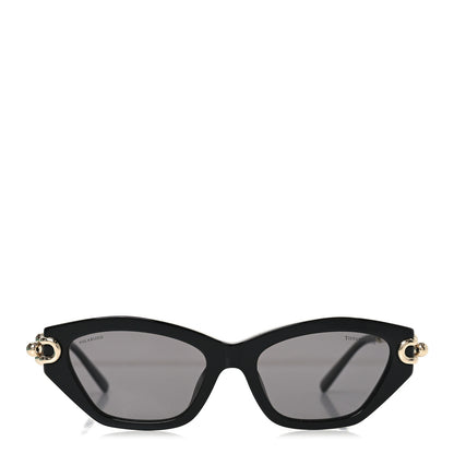 Tiffany Acetate HardWear Cat Eye Sunglasses TF4231U Black 2 of 7