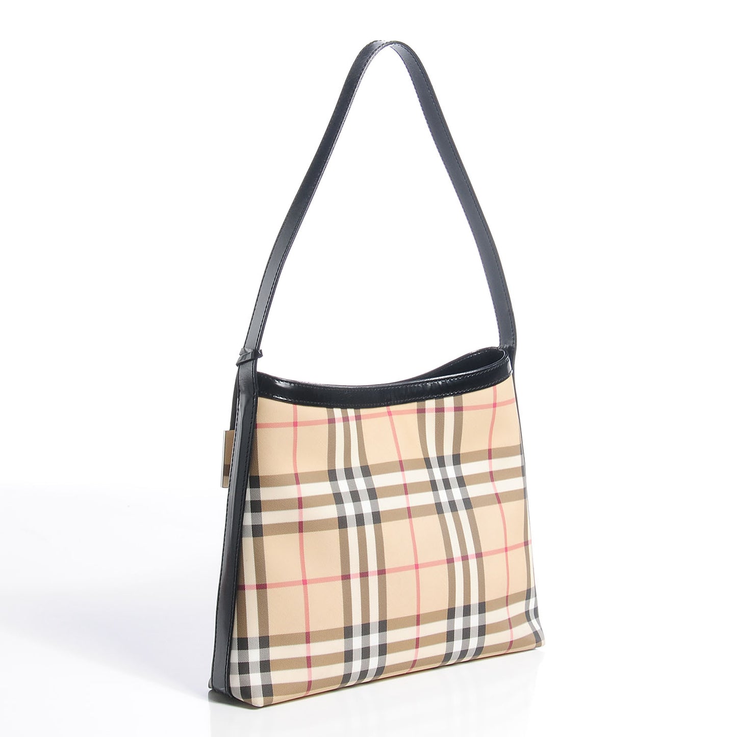 House Check Shoulder Bag Black