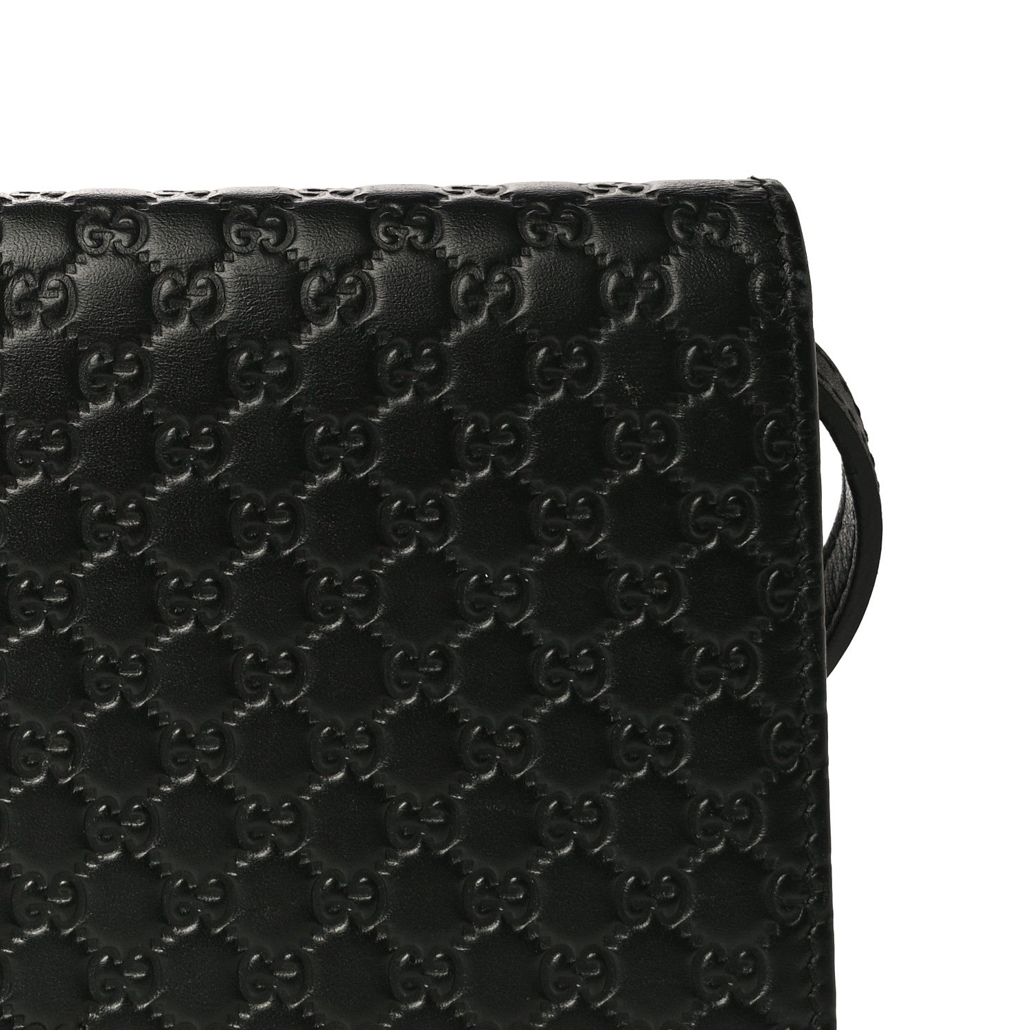 Gucci Microguccissima Crossbody Wallet Black 12 of 13