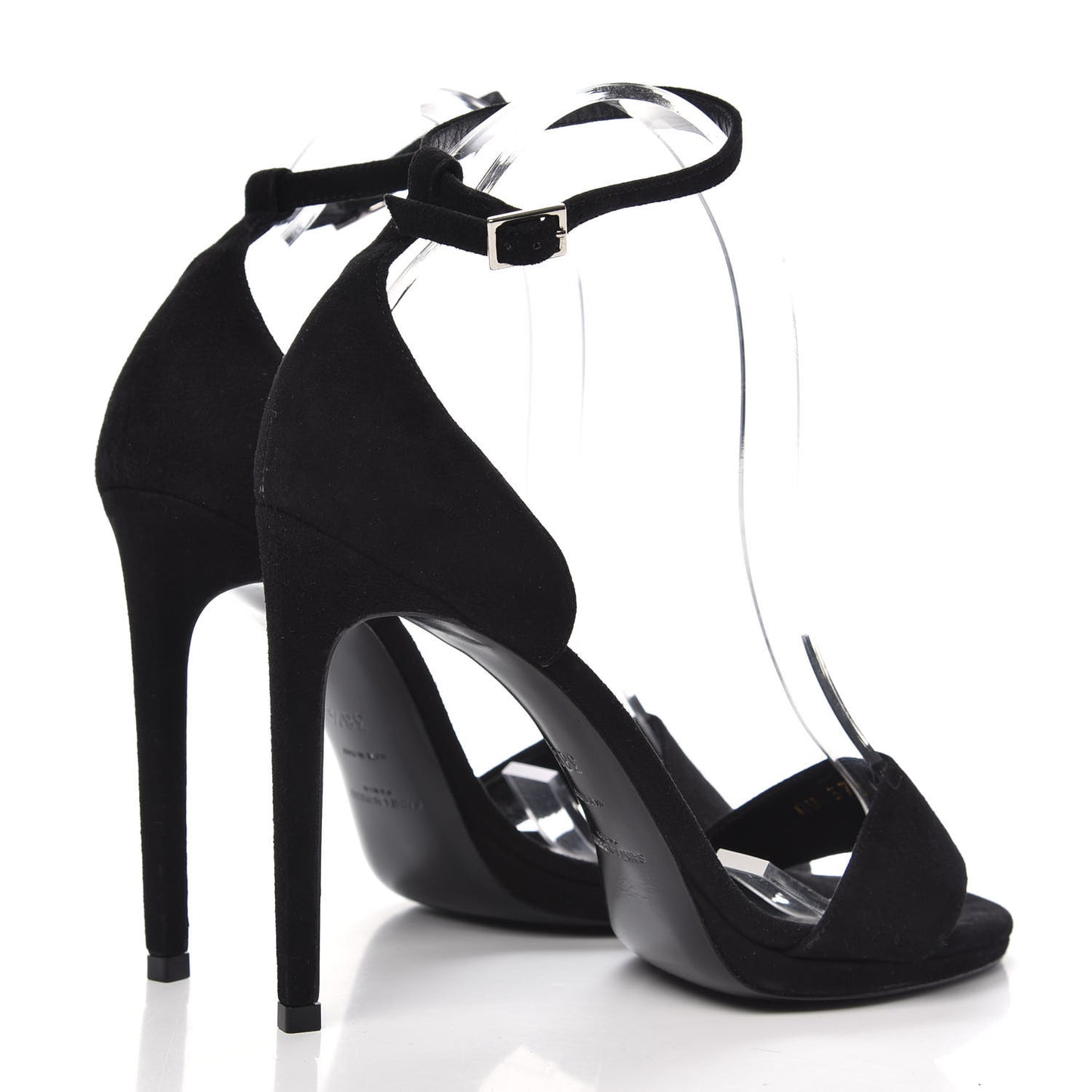 Kid Scamosciato Jane 105 Ankle Strap Sandals 38.5 Nero