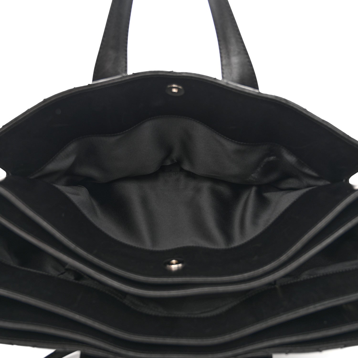 Chanel Lambskin Quilted Large Easy Carry Shopping Tote Black 7 of 16