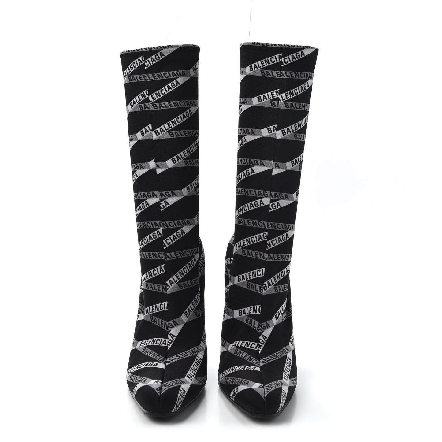 Spandex Losange Monogram 110mm Booties 39 Gris Black