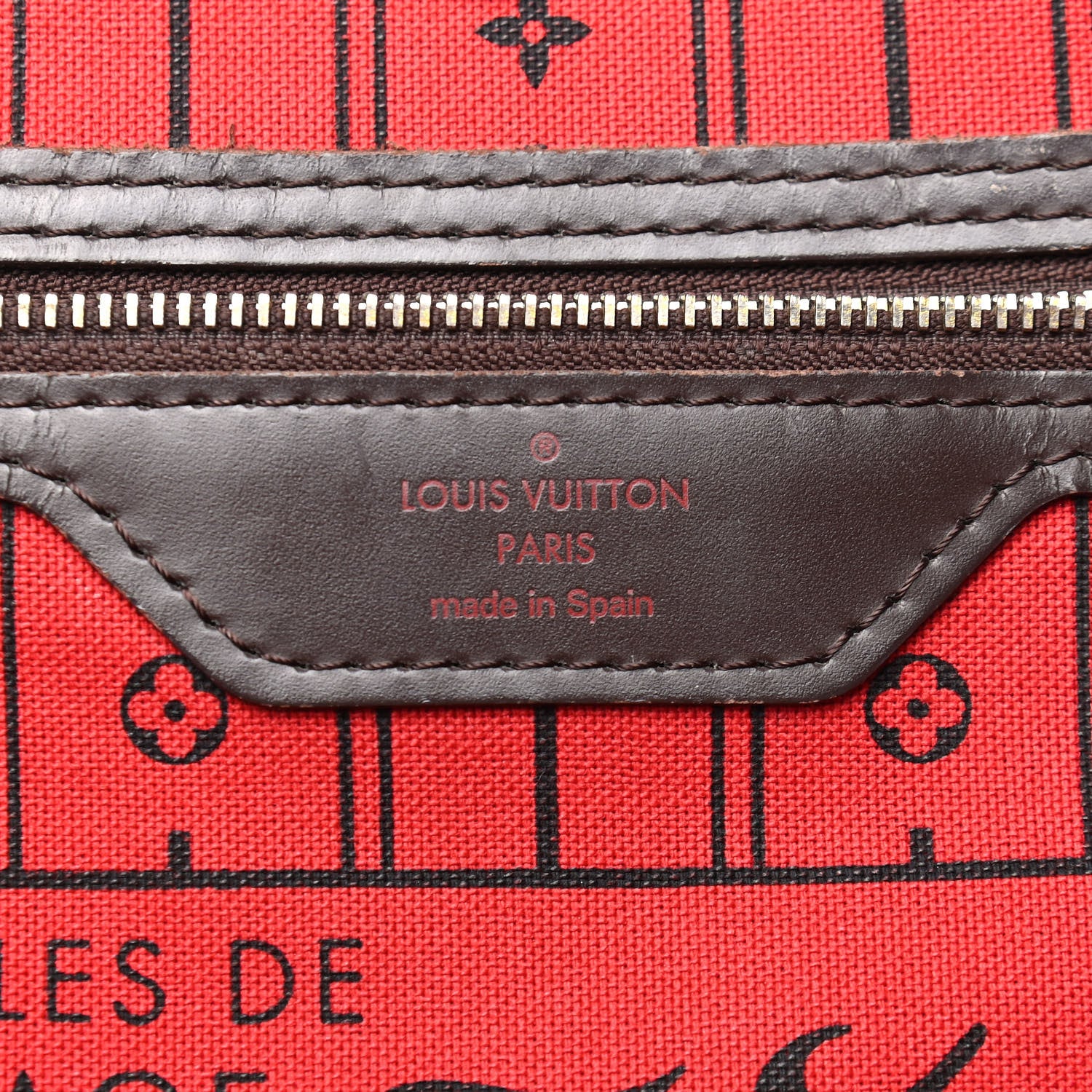 Louis Vuitton Damier Ebene Neverfull MM 6 of 16
