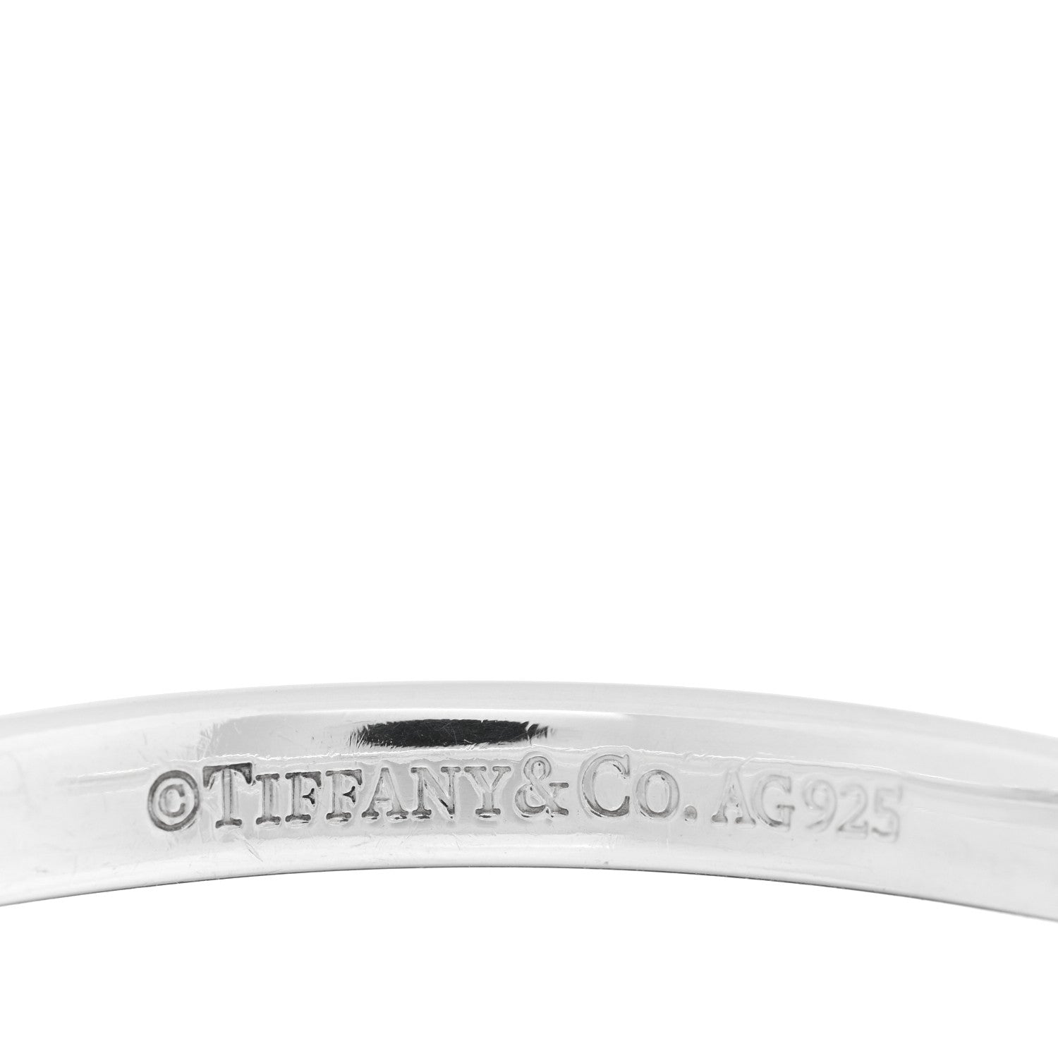 Tiffany Sterling Silver Narrow 1837 Cuff Bracelet 3 of 4