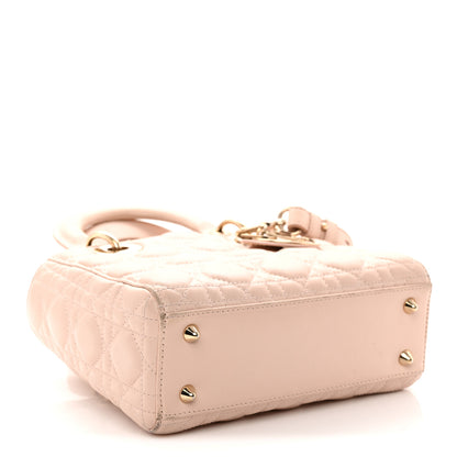 Christian Dior Lambskin Cannage Small Lucky Badges My Lady Dior Light Pink 4 of 15