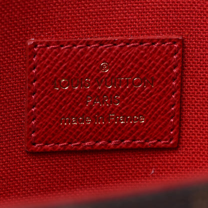 Louis Vuitton Damier Ebene Pochette Felicie Chain Wallet 5 of 10
