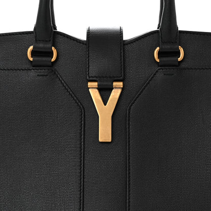 Saint Laurent Textured Calfskin Medium Cabas ChYc Black 8 of 11
