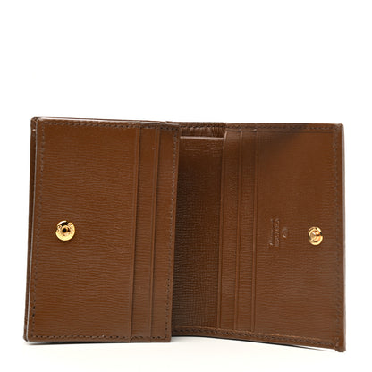 Gucci GG Supreme Monogram Horsebit 1955 Card Case Wallet Beige Ebony Brown Sugar 4 of 8
