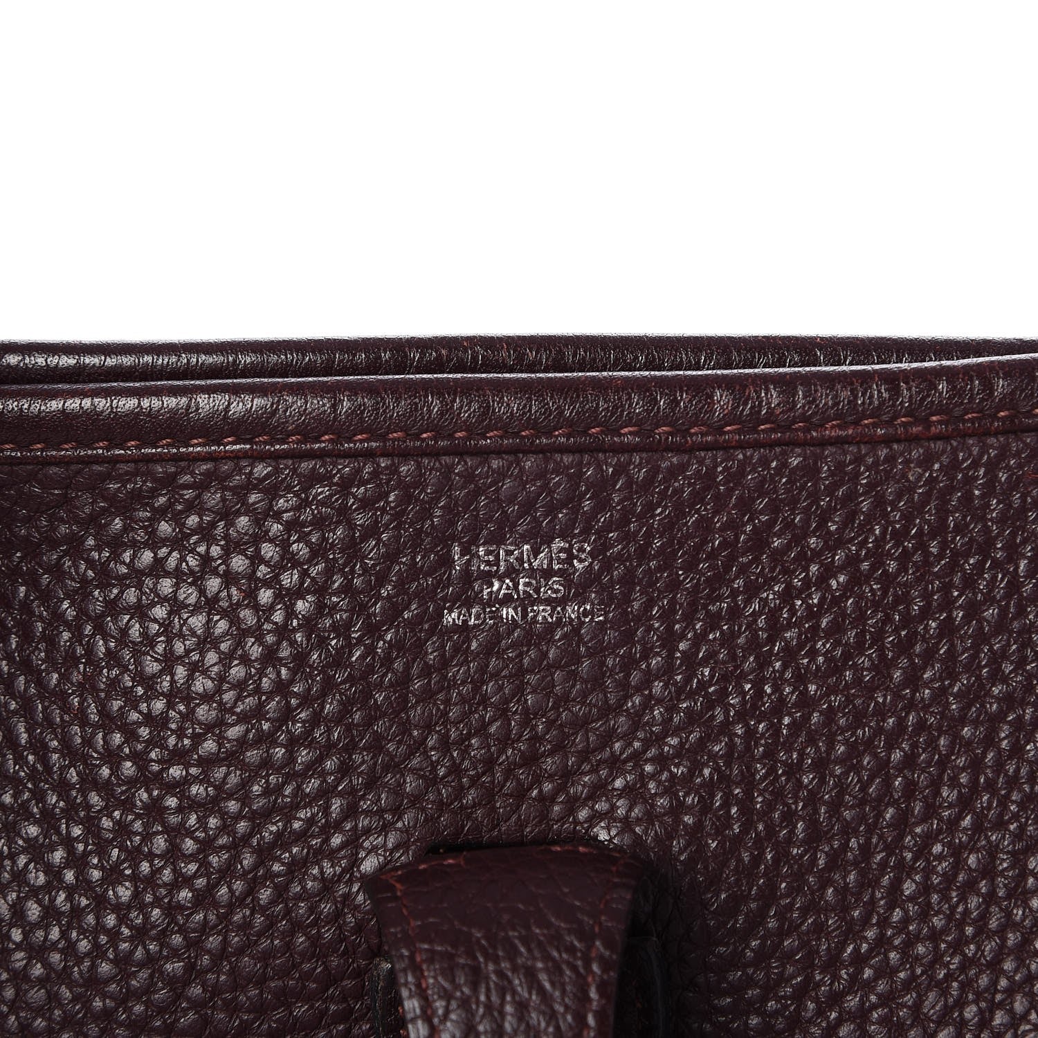 Hermes Taurillon Clemence Evelyne II PM Prune 5 of 7