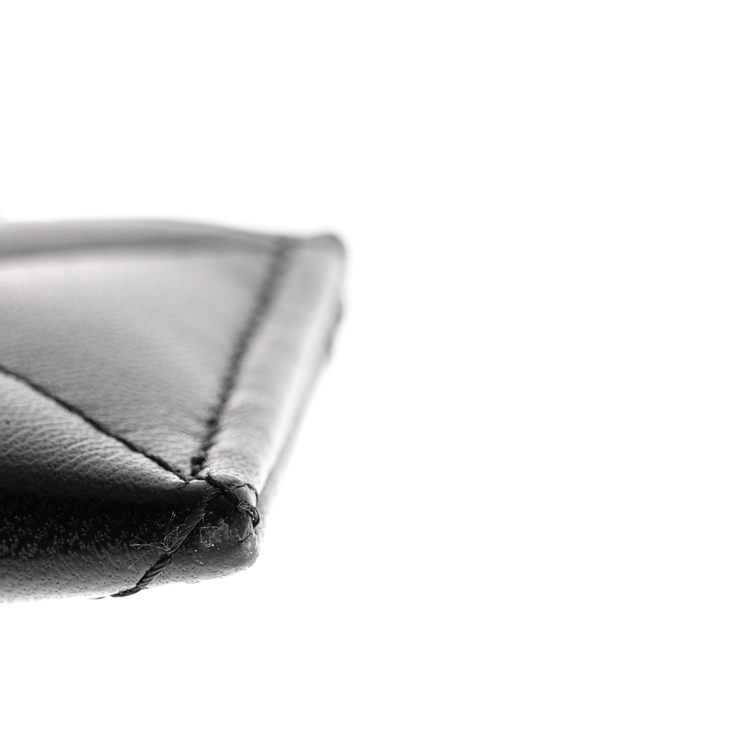 Lambskin Quilted Chanel 19 Card Holder Black