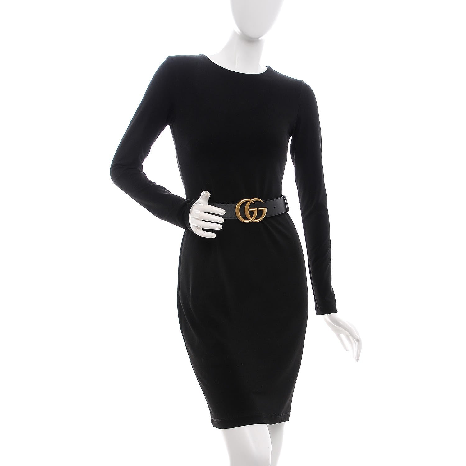Gucci Calfskin Double G 40mm Belt 80 32 Black 2 of 6