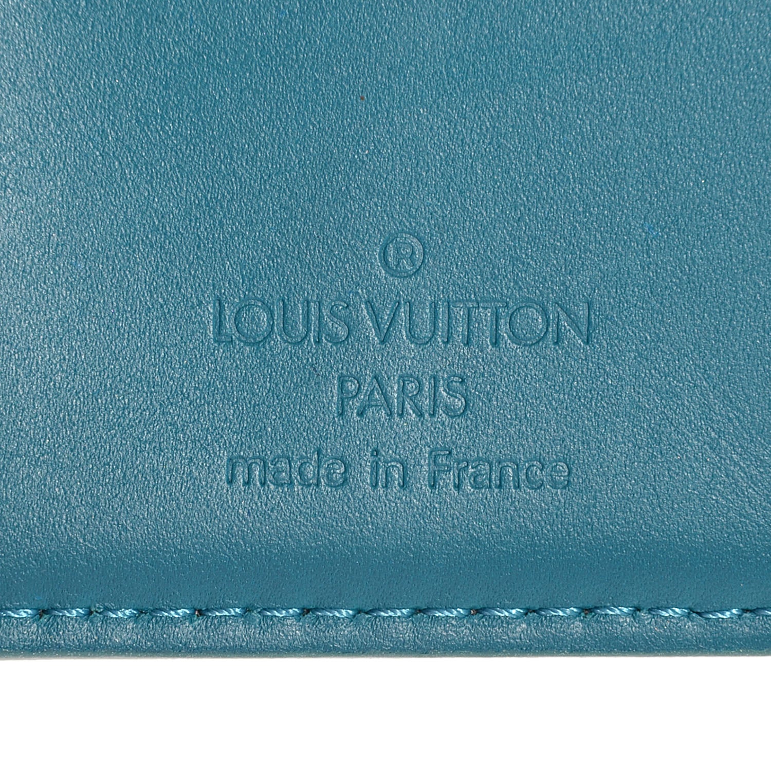 Louis Vuitton Vernis French Purse Wallet Blue Galactic 6 of 7