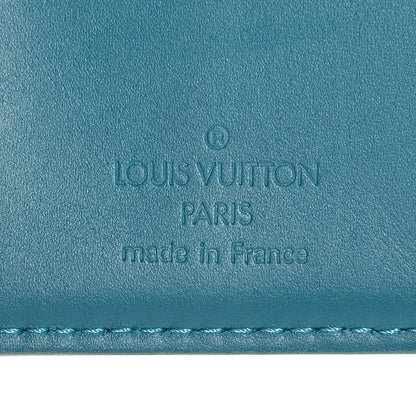 Louis Vuitton Vernis French Purse Wallet Blue Galactic 6 of 7