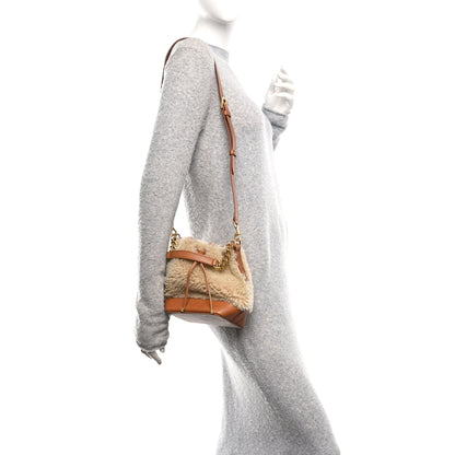 Saint Laurent Shearling Calfskin Small Emmanuelle Bucket Bag Natural Beige Brick 2 of 9