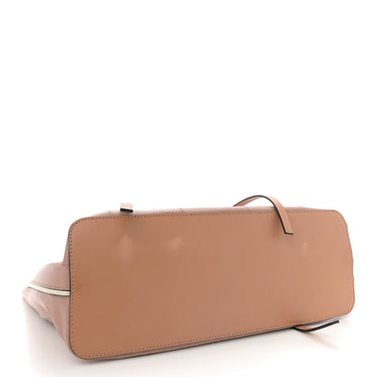 Valentino Garavani Calfskin Pleated Tote Dusty Rose 4 of 12