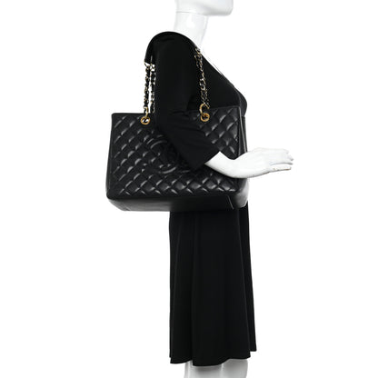 Chanel Caviar Quilted Grand Shopping Tote GST Black 2 of 12