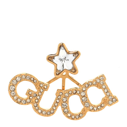 Gucci Crystal Star Logo Single Earring Gold 1 of 5